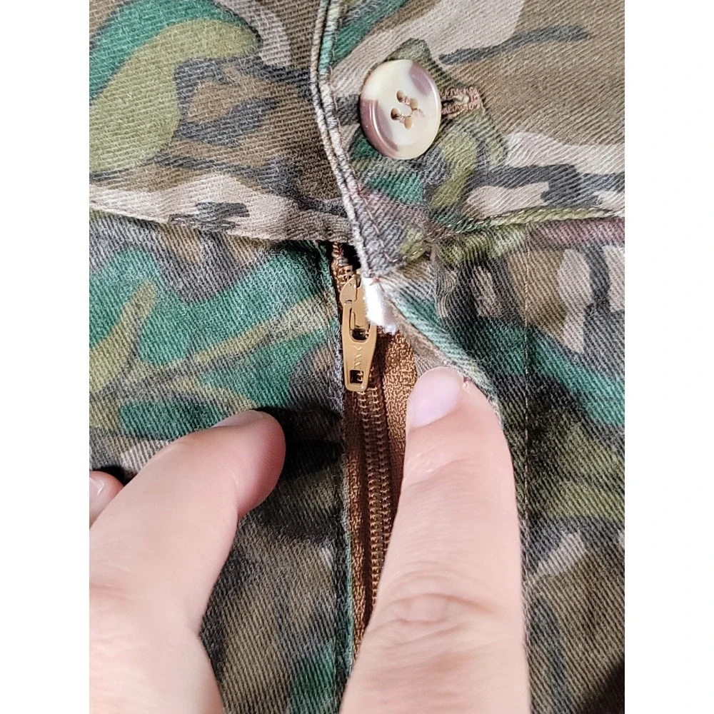 VTG Browning Mossy Oak Pants Greenleaf Camo Size 36 (Fits 34) USA Made Hunting